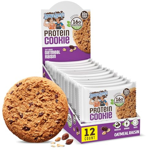 Lenny And Larry's All-Natural Complete Cookie Oatmeal Raisin, 113 g, Pack of 12