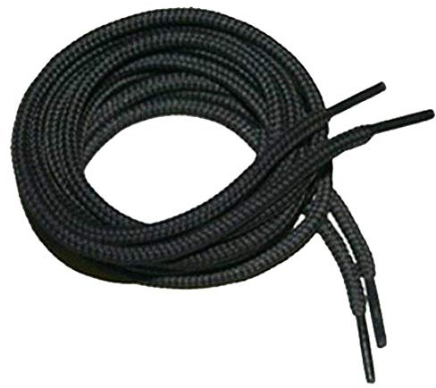 Collonil 1 Paar Schnürsenkel - rund - dünn - Ø 2,0 mm Längen (75 cm, schwarz)