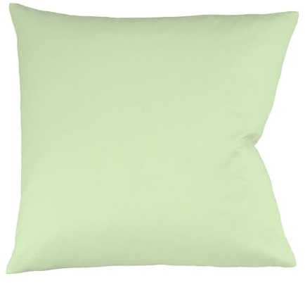 fleuresse Mako-Satin-Kissenbezug Uni Colours lindgrün 7042 Größe 40x40 cm