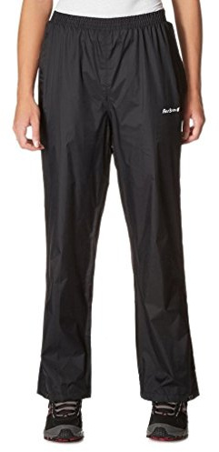 Peter Storm Women’s Packable Waterproof Pants with Elasticated Waist & Stuff Sack, Breathable & Lightweight Over Trousers, Ideal for Walking, Hiking & Outdoor Recreation