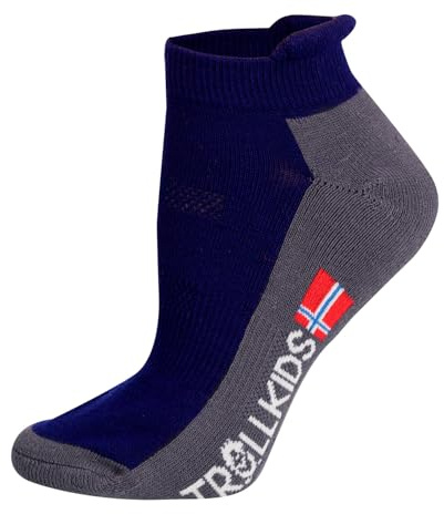 Trollkids Kids Hiking Low Cut Socks II 42, navy