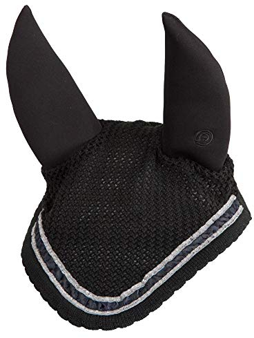 ANKY Fliegenohren Ohrenschutz Soundproof, Schwarz Silber Pailetten Bling, WB Full