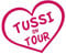 cartattoo4you® AK-02223 | TUSSI ON Tour im Herz| K-Serie | Autoaufkleber Aufkleber Car Sticker Spruch Farbe pink,in 24 Farben erhältlich,glänzend 13 x 10 cm Waschstrassenfest