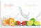 ARTland Spritzschutz Küchenrückwand aus Alu für Küche Herd Spüle 80x55 cm (BxH) mit Motiv Obst Früchte Orange Limette im Wasser Spruch Modern Hell S6JP
