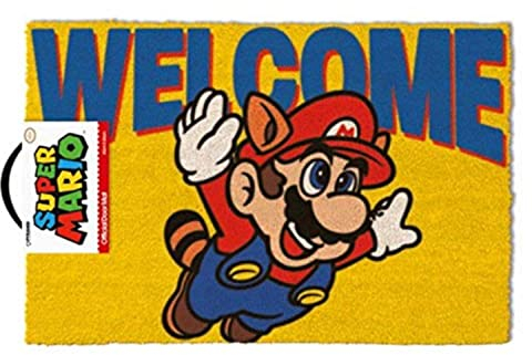 Pyramid GP85157 Fußmatte Super Mario Welcome, Mehrfarbig, 40 x 60 cm