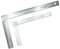 Dönges Schlosserwinkel ohne Anschlag, 800 x 430 mm (klein groß din schreinerwinkel set winkelmesser anreißwinkel rechter maurerwinkel stahlwinkel aluminium haarwinkel messwinkel anschlaglineal)