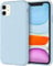 JETech Silicone Case for iPhone 11 (2019) 6.1-Inch, Silky-soft touch Full-Body Protective Case, Shockproof cover with Microfiber Lining (Light Blue)