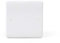 Lieber Silk White 1 Gang Electrical Blanking Plate with Curved Edge Cover to Save Exposed outlets | Single Plastic Blank Plate
