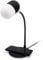 groov e Apollo LED Lamp - Touch Control Desk Light with 3 Lighting Modes, Built-in Wireless Charger, & Bluetooth Speaker - USB Powered - Black