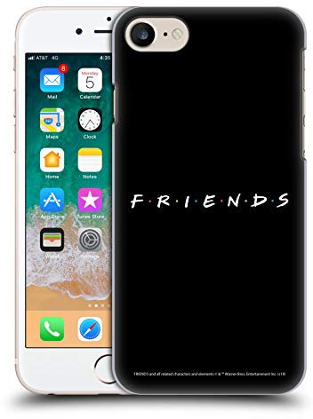 Head Case Designs Offizielle Friends TV Show Schwarz Logos Harte Rueckseiten Handyhülle Hülle Huelle kompatibel mit Apple iPhone 7/8 / SE 2020 & 2022