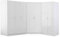 Reflect 3 Piece Bedroom Furniture Bundle - 2 Door CORNER + Triple + Double PLAIN Wardrobes (H: 180cm x W: 179cm x D: 215cm) (Whtie Gloss/Matt White)