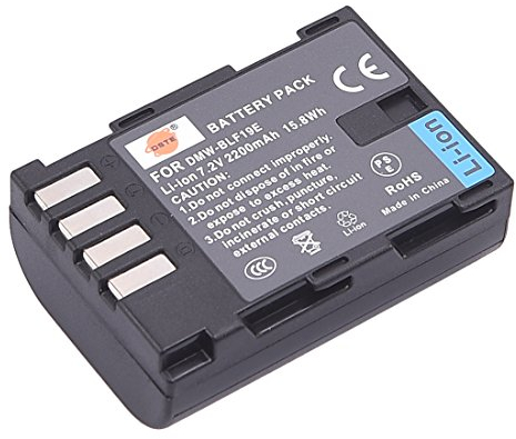 DSTE Ersatz Batterie Li-Ionen-Akku Compatible für DMW-BLF19 DMW-BLF19E und Panasonic Lumix DMC-GH3, DMC-GH3A, DMC-GH3AGK, DMC-GH3GK,DMC-GH3H,DMC-GH4
