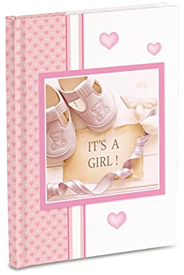 Diario ricordi del Neonato 17 x 24 cm, Scarpine Rosa