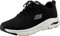 Skechers Arch Fit Titan, Scarpe Sportive Uomo, Black Textile White Trim, 47.5 EU