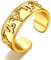 FaithHeart Vintag Fingerring Offener Sternzeichen Steinbock Ring Verstellbarer Ring mit Geschenkebox für Damen Herren