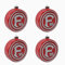Fortuna Düsseldorf Weihnachtskugeln, Christbaumkugeln Logo 4er-Set