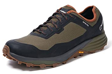 Berghaus Herren VC22 Multisport Gore-Tex Wanderstiefel, wasserdicht, mittelhoch | Strapazierfähig | Wasserdicht | Atmungsaktiv | Gore-Tex | Vibram Schuhe, Dunkelbraun/Dunkelgrün, 7
