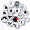 Cosylove 16pcs Kühlschrankmagnete, Kristallglas Kühlschrankmagnete für Büroschränke, Whiteboards, Fotos, schöne dekorative Magnete für zu Hause schmücken (Blumenarm)