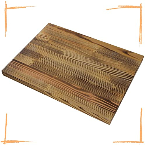 40cm Bohle Bohlenbrett für Obstkisten Weinkisten Gerüstbohle Planke Holzbohle Kistenbrett Holzbrett Kistenbrett Wandregal Baumkante (Bohlenbrett *geflammt*)