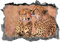 Wandtattoo Gepard, Wandtattoo Gepard, Tiere, Safari, Wandkunst, Wandbild