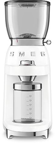 Smeg CGF11WHEU coffee mill 50`s Style white