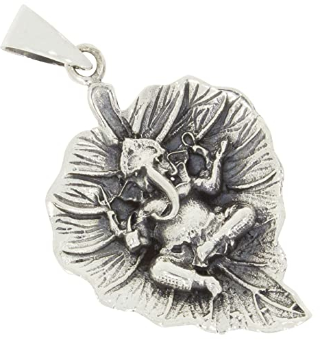 AFP Anhänger Ganesha Blatt 925 Sterling Silber AS-821