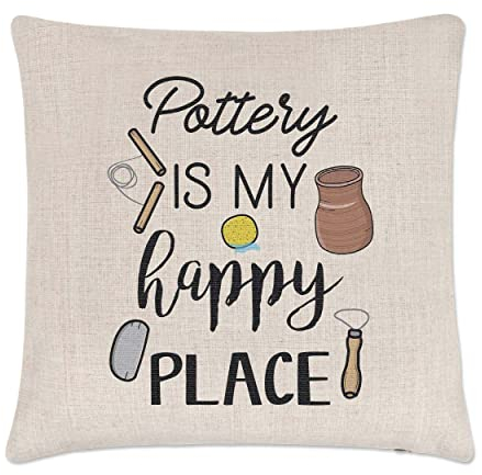 Gift Base Pottery Is My Happy Place Kissenbezug