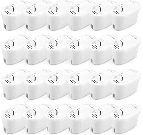 Finest-Filters Compatible Maxtra+ Replacement Water Filter Cartridges for Brita Maxtra+ Plus Water Jug, Brita Kettle Universal Filter Cartridge - Pack of 24 Cartridges
