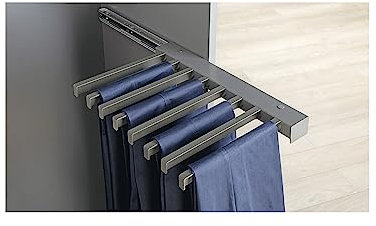 HETTICH Hosenhalter ausziehbar Korpusmontage Stahl anthrazit