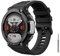 MoKo Correa Compatible con Amazfit T-Rex 2 Reloj Inteligente, Pulsera Deportiva de Silicona Suave de Repuesto con Destornillador de Metal, Negro