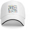 OAKITA Basecap Krypto-Logos 3D auf schwarzer Baseballkappe Sonnenkappe Rave Snapback-Kappe Bergsteigen Herren Mützen Damen