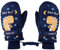 KAKU NANNU Handschuhe Kinder Winter Fleece Fäustlinge Baby Mit Schnur Skihandschuhe Wasserdicht Outdoor Snowboard Jungen 2 3 4 5 6 Jahre Blau Schneehandschuhe Kinder Thermo Handschuhe