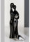 Casablanca Design Skulptur Paar mit Herz schwarz Silber 38 cm Keramik Wohnzimmer Skulpturen Deko Modern