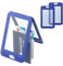 Uniclife Porta Badge ID con Finestre Bifacciali Custodia Verticale in Plastica Rigida Custodia Protettiva per Carte Blu per Ufficio Scuola Carte d'Credito Carte Chiave di Prossimità e Pass, 3 Pezzi