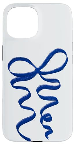 iPhone 15 Coquette Blue Bow Case
