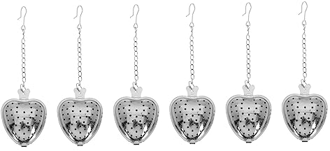 Cabilock 6 Pièces Boule De Thé D'Amour Infuseur À Thé Pour Thé En Vrac Filtre À Café De Four Bleu Infuseur À Thé À Mailles Fines Filtre À Thé En Forme De Coeur Bouilloire À Thé