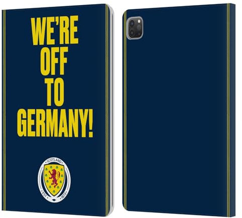 Head Case Designs Offizielle Scotland National Football Team Wir Fahren Nach Deutschland Grafik Leder Brieftaschen Handyhülle Hülle Huelle kompatibel mit Apple iPad Pro 11 2020/2021 / 2022