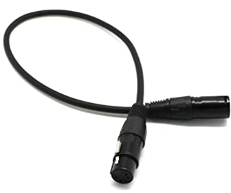 rockible Hochwertiger XLR Adapter für DMX Buchsen - 0,5 Meter Länge