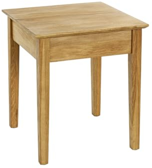 HAKU Möbel Beistelltisch, Eiche, Massivholz - Maße: B 45 x H 52 x T 45 cm, Style: Traditional