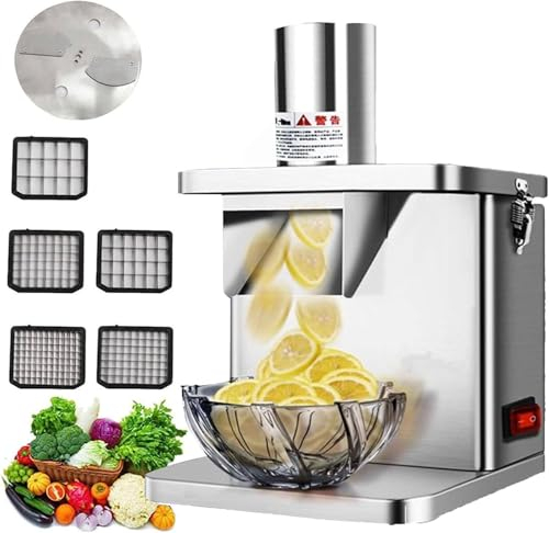 LJCSSD Commercial Vegetable Dicer Chopper,Automatic Carrots Shredder,Electric Fruit Dicer,Multifunctional Food Processor,Dicing Machine