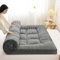 Ultradicke Matratze Im Japanischen Stil, 4 Zoll Extra Dickes Futon-Sofa-Couch-Bett, Tatami-Matte, Isomatte, Faltbares Roll-up-Futon-Bodenbett Für Campingausflüge, Gästezimmer,H,200cm*220cm