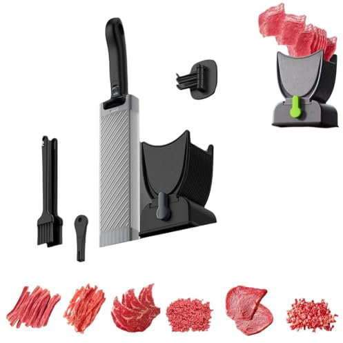 PLGEBR Trancheuse à Viande Multifonction - Ensemble de Couteaux de Cuisine Pour Couper, Trancher et Hacher la Viande - Pour Cuisiner à la Maison et Faire des Barbecues