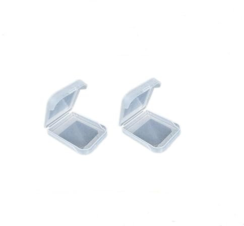 WICAREYO 2pcs Speicherkarten Fall Hülle Staubschutz Aufbewahrungsbox Kompatibel für Wii/NGC Speicherkarte