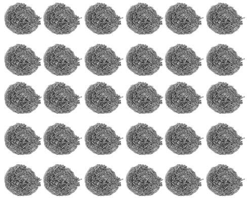 Scrubber in acciaio inossidabile Spugne abrasive per lavaggio pae per pentole Robusta rona da cucina 30 pezzi