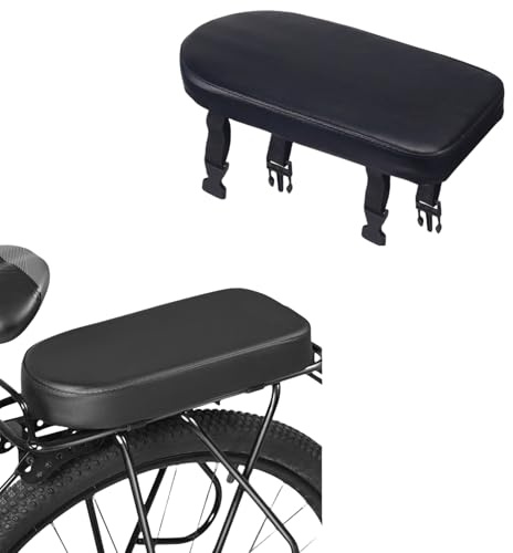 ZodiacZen LEXICANMHS Fahrrad-Rücksitzkissen, PU-Fahrrad-Rücksattel, bequemer Fahrradsitz, Mountainbike-Rücksitzkissen, Kinderrücksitz für Schulsport,Größe: 30.5 x 15 x 3 cm