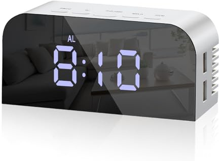 Vinabo Sveglia da Comodino Digitale Alimentata a Batteria
