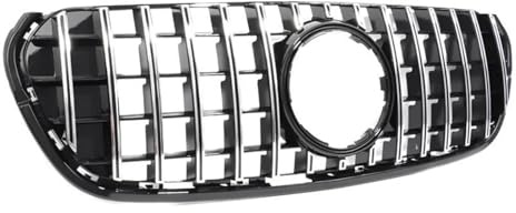 Griglia Anteriore Auto Griglia paraurti anteriore Racing Facelift, griglia superiore ABS per Mercedes Classe X W470 2017-2020 X220d X250d X350d(Argento)