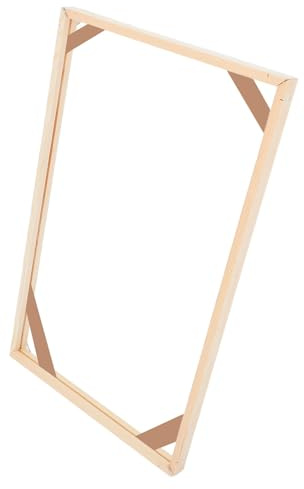DOITOOL Châssis Toile 55X35 CM en Bois Naturel pour Cadre Photo Décoratif à Assembler, Cadre Peinture Numérique à l'huile Accessoires, Adapté pour Tableau Décoration Murale
