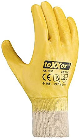 Texxor 2356 Nitril Handschuh, gelb, - 8