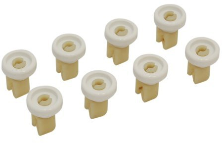 Genuine ZANUSSI Dishwasher upper Basket Wheel Kit 8PK
